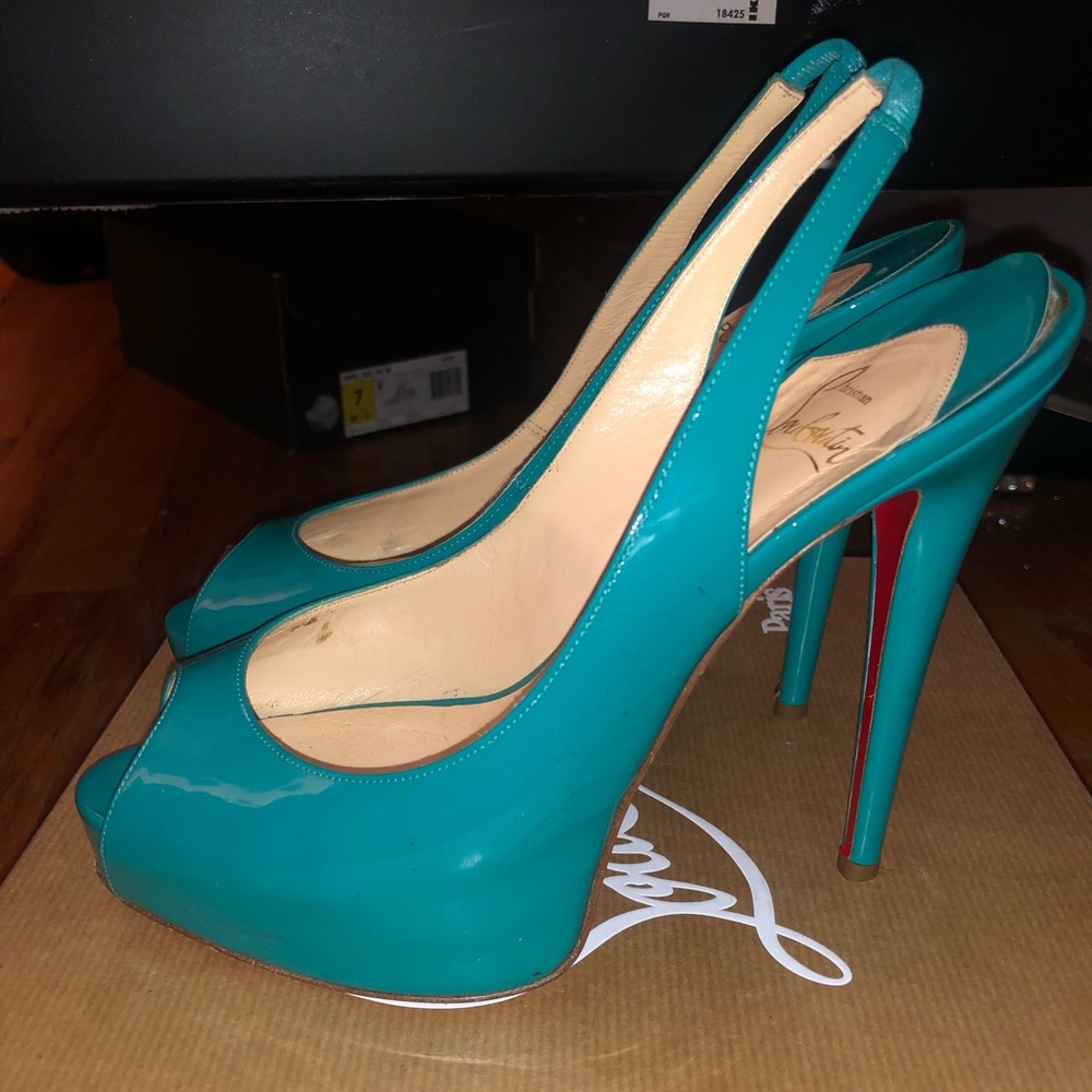 Christian Louboutin Vendome Sling 120 Patent